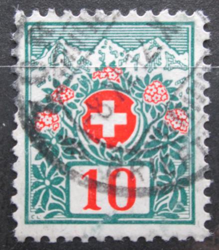 Poštová známka Švýcarsko 1910 Doplatná Mi# 32