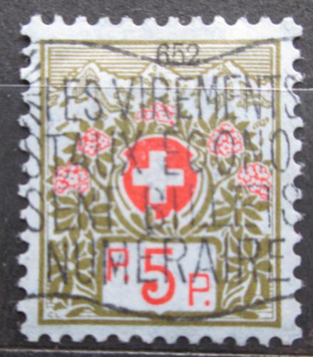 Poštová známka Švýcarsko 1911 Doplatná Mi# 4 I
