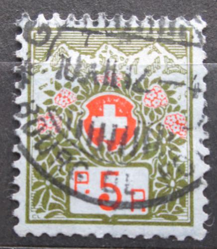 Poštová známka Švýcarsko 1911 Doplatná Mi# 4 I