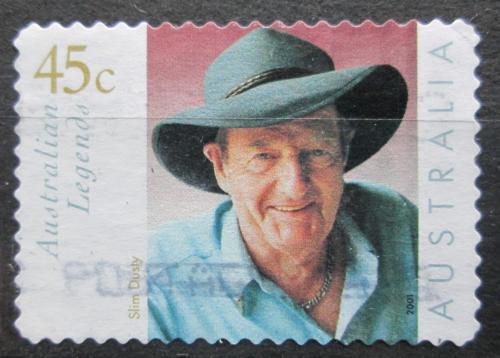 Poštová známka Austrália 2001 Slim Dusty, muzikant Mi# 2014