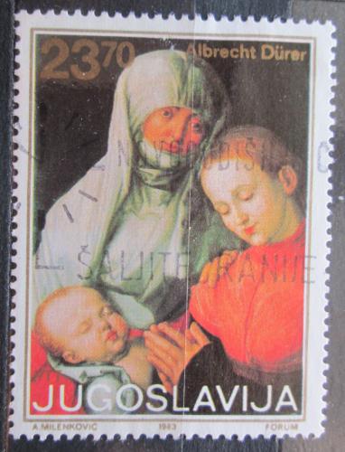 Poštová známka Juhoslávia 1983 Umenie, Albrecht Dürer Mi# 2018
