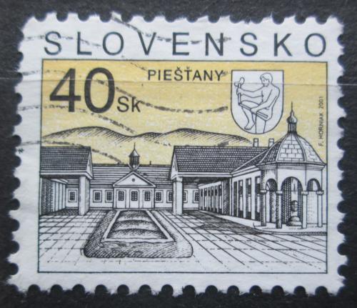 Poštová známka Slovensko 2001 Pieš�any Mi# 395