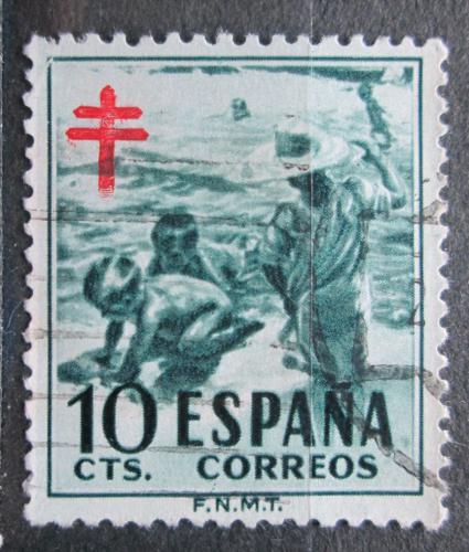 Poštová známka Španielsko 1951 Boj proti tuberkulóze, daòová Mi# 55
