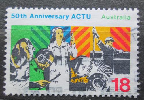 Poštová známka Austrália 1977 ACTU, 50. výroèie Mi# 639