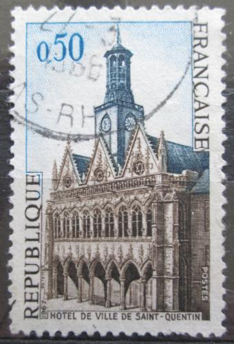 Poštová známka Francúzsko 1967 Radnice v Saint-Quentin Mi# 1591