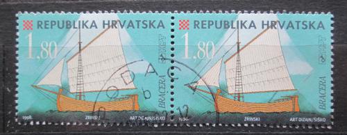 Poštové známky Chorvátsko 1998 Plachetnice Bracera pár Mi# 476 A