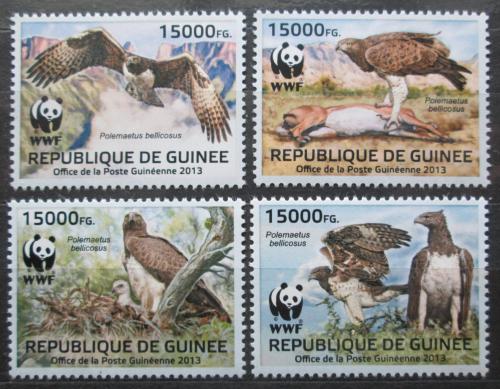 Poštové známky Guinea 2013 Orol bojovný, WWF Mi# 9865-68 Kat 24€