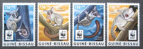 Poštové známky Guinea-Bissau 2015 Komba ušatá, WWF Mi# 8278-81 Kat 11€