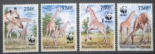 Poštové známky Niger 2013 Žirafa západoafrická, WWF Mi# 2142-45 Kat 12€