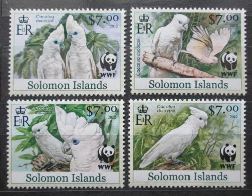 Poštové známky Šalamúnove ostrovy 2013 Kakadu šalamounský, WWF Mi# 1676-79 Kat 9.50€