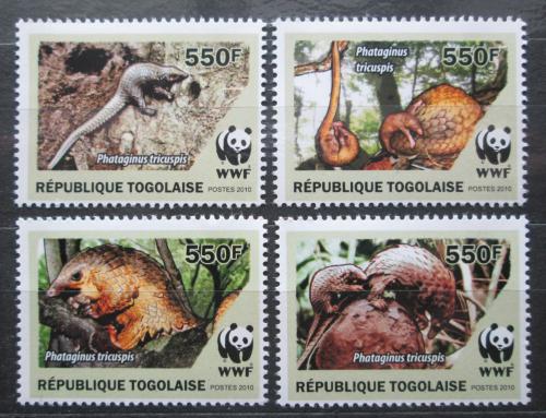 Poštové známky Togo 2010 Luskoun bìlobøichý, WWF Mi# 3454-57 Kat 8.50€