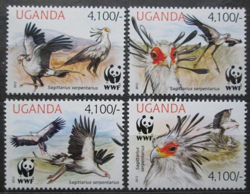 Poštové známky Uganda 2012 Hadylov písaø, WWF Mi# 3000-03 Kat 16€