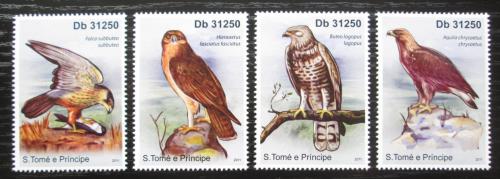 Poštové známky Svätý Tomáš 2007 Dravci Mi# 4913-16 Kat 13€