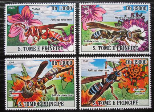 Poštové známky Svätý Tomáš 2009 Osy Mi# 3785-88 Kat 10€