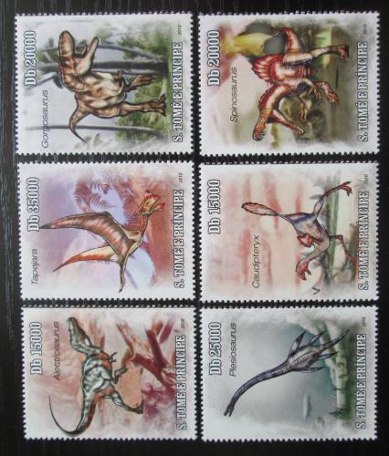 Poštové známky Svätý Tomáš 2010 Dinosaury Mi# 4543-48 Kat 13€