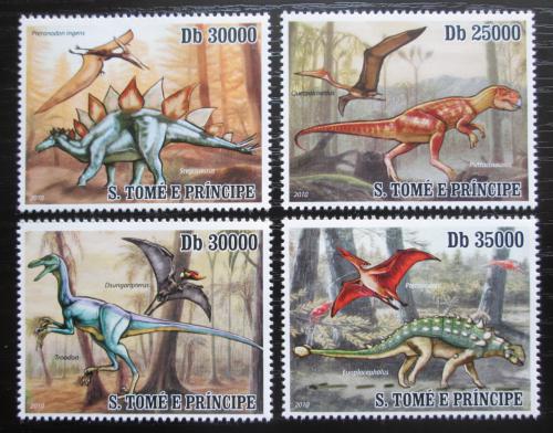 Poštové známky Svätý Tomáš 2010 Dinosaury Mi# 4383-86 Kat 12€