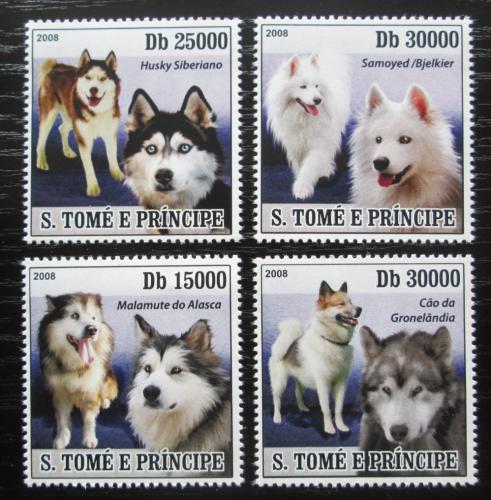 Poštové známky Svätý Tomáš 2008 Psy Mi# 3579-82 Kat 12€