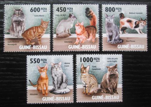 Poštové známky Guinea-Bissau 2010 Maèky Mi# 4575-79 Kat 14€