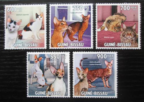 Poštové známky Guinea-Bissau 2010 Maèky Mi# 4773-77 Kat 12€