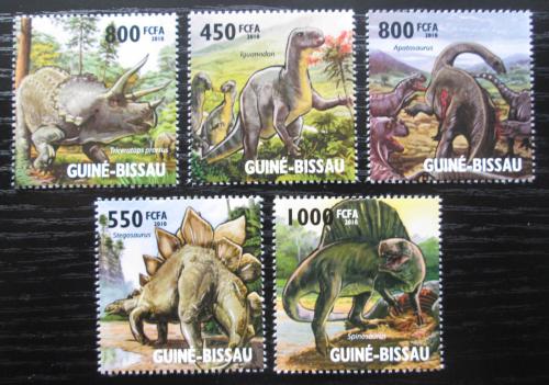 Poštové známky Guinea-Bissau 2010 Dinosaury Mi# 4593-97 Kat 14€
