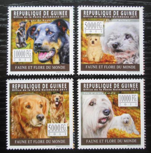Poštové známky Guinea 2011 Psy Mi# 8334-37 Kat 12€