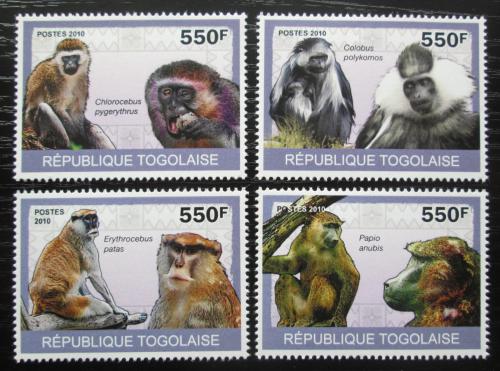 Poštové známky Togo 2010 Opice Mi# 3484-87 Kat 8.50€ 