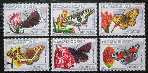 Poštové známky Mozambik 2007 Motýle Mi# 2928-33 Kat 10€