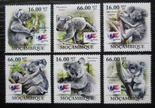 Poštové známky Mozambik 2011 Koaly Mi# 5358-63 Kat 23€ 