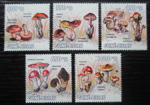 Poštové známky Guinea-Bissau 2010 Huby Mi# 4623-27 Kat 15€