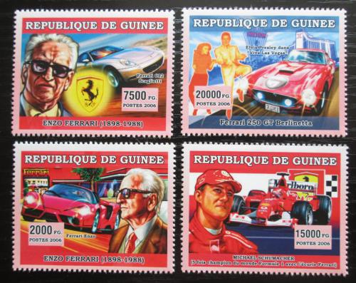Poštovní známky Guinea 2006 Závodní automobily Mi# 4445-48 Kat 12€