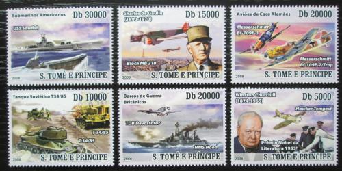 Poštové známky Svätý Tomáš 2008 Druhá svìtová válka Mi# 3512-17 Kat 12€