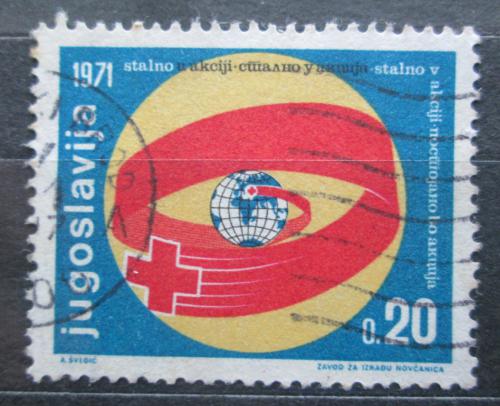 Poštová známka Juhoslávia 1971 Èervený kríž, daòová Mi# 40