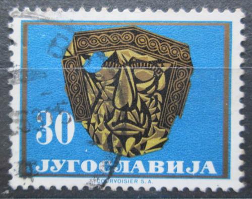 Poštová známka Juhoslávia 1962 Zlatá maska Mi# 1027