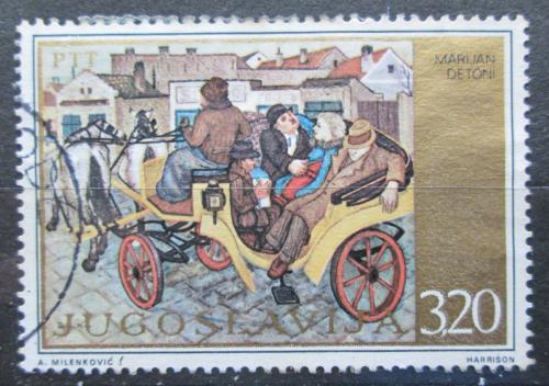 Poštová známka Juhoslávia 1975 Umenie, Marijan Detoni Mi# 1623
