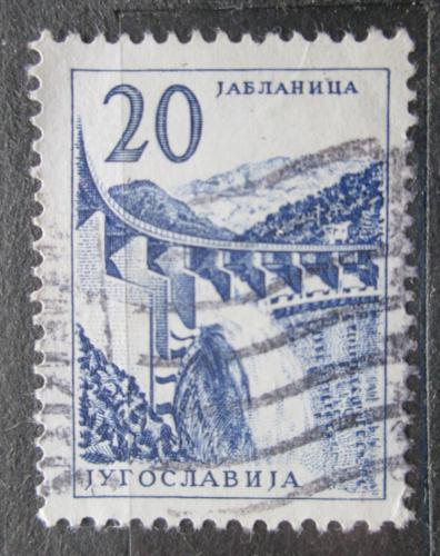 Poštová známka Juhoslávia 1961 Vodní elektrárna Mi# 977