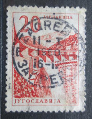 Poštová známka Juhoslávia 1959 Vodní elektrárna Mi# 894
