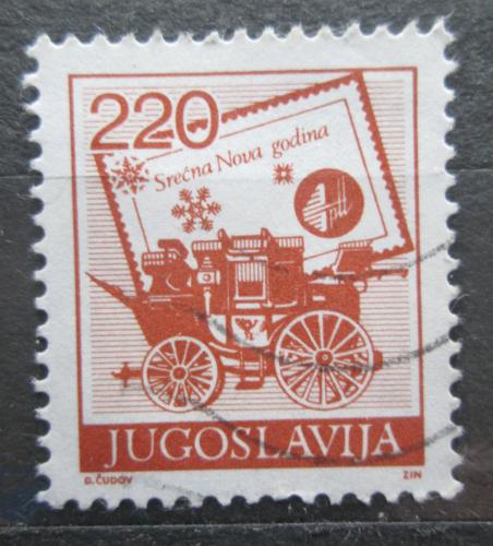 Poštová známka Juhoslávia 1988 Poštový dostavník Mi# 2315