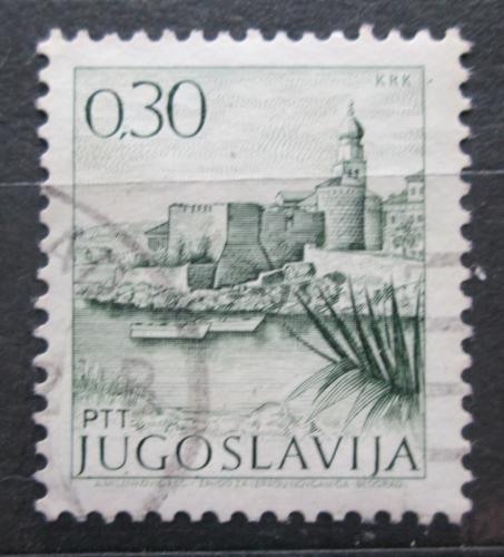 Poštová známka Juhoslávia 1971 Hrad na ostrovì Krk Mi# 1427
