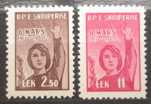 Poštovní známky Albánie 1960 Mezinárodní den žen Mi# 591-92 Kat 4.50€