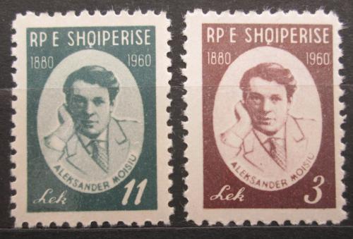 Poštovní známky Albánie 1960 Alexander Moissi, herec Mi# 595-96