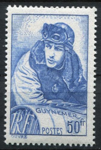 Poštovní známka Francie 1940 Georges Guynemer, letec Mi# 474 Kat 13€