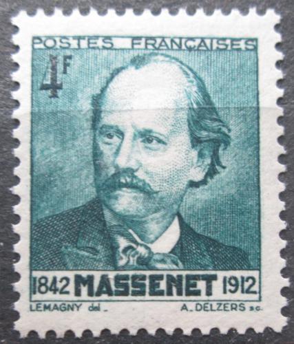 Poštová známka Francúzsko 1942 Jules Massenet, operní skladatel Mi# 555