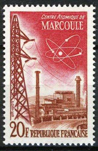 Poštová známka Francúzsko 1959 Jaderná elektrárna u Marcoule Mi# 1248
