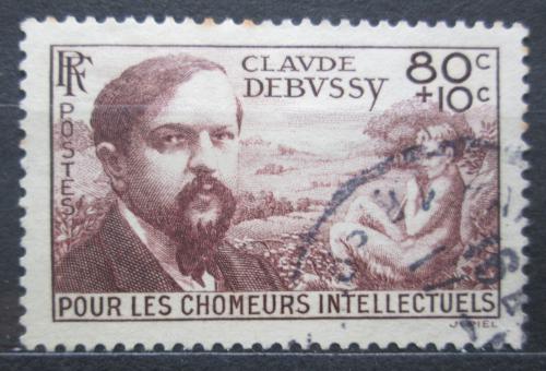 Poštová známka Francúzsko 1940 Claude Debussy, skladatel Mi# 475 Kat 4.50€