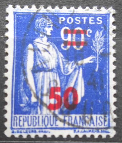 Poštová známka Francúzsko 1941 Mír pretlaè Mi# 484