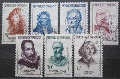 Poštové známky Francúzsko 1957 Osobnosti Mi# 1167-73 Kat 8€