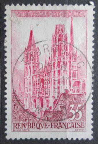 Poštová známka Francúzsko 1957 Katedrála v Rouen Mi# 1164