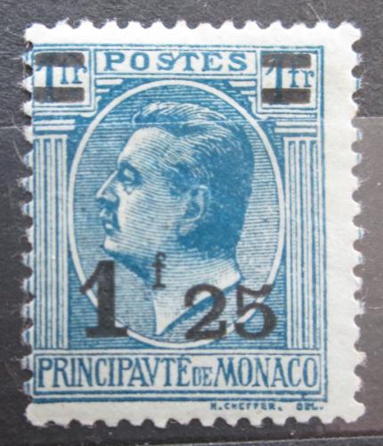 Poštová známka Monako 1926 Kníže Ludvík II. pretlaè Mi# 107