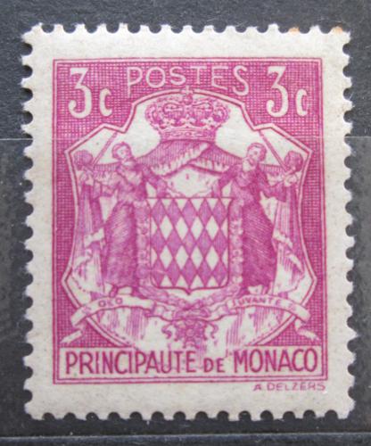 Poštová známka Monako 1938 Štátny znak Mi# 145