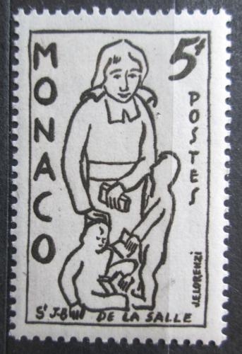Poštová známka Monako 1954 Øádový bratr s dìtmi Mi# 477